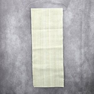 Cream Metallic Gold Scallop Edge Rectangle Long Holiday Table Runner 70" X 13"